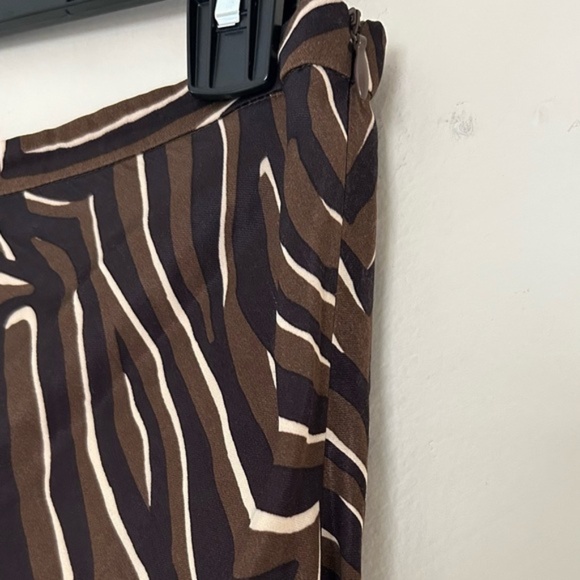 2 Skirts Zebra animal print cheetah Medi maxi satin bias skirt small 2 - Picture 5 of 10